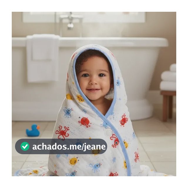 Toalha De Banho Bebê Soft Com Capuz De Fralda Menino Menina