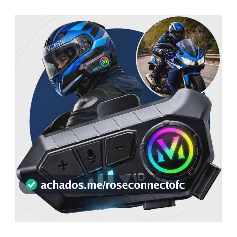Fone De Ouvido Para Capacete Intercomunicador Bluetooth Headset Rgb Sem Fio Música GPS Chamadas Handsfree Alta Potência Woosh
