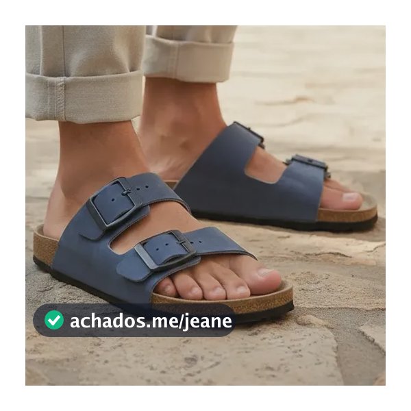 Sandália Chinelo Birk Papet An Masculino Em Couro + Carteira