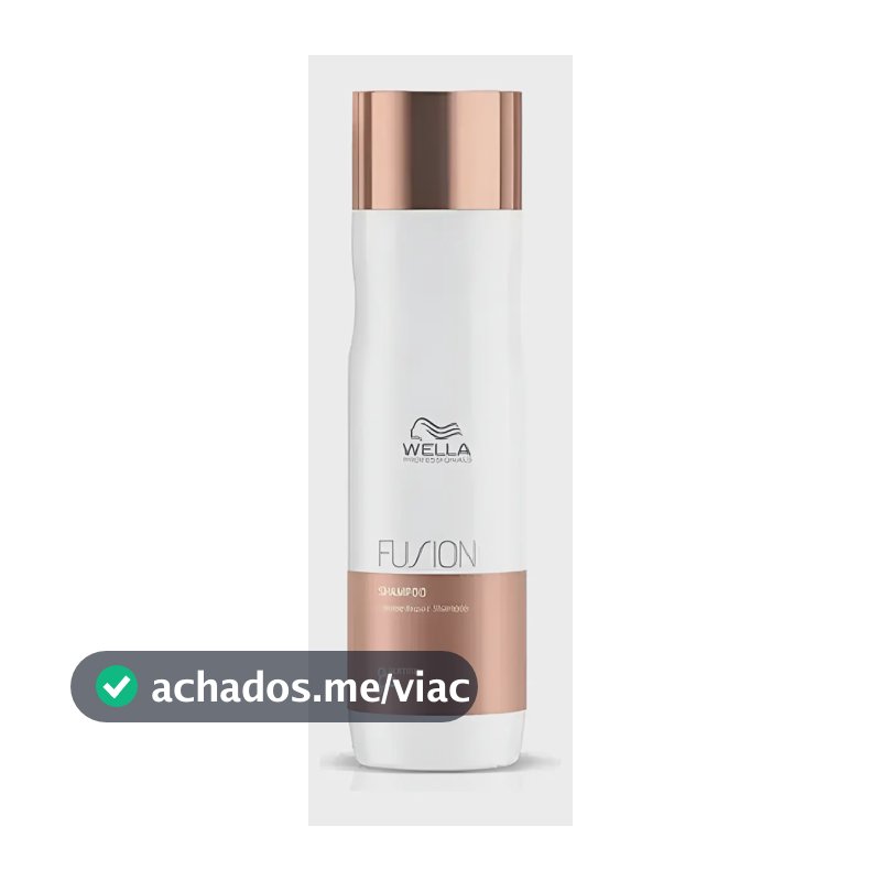 Shampoo Wella Fusion 250ml: Reparação Extrema 95% Mais Forte