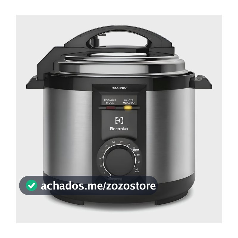 Panela de Pressão Elétrica Electrolux 5L Cor Inox Efficient por Rita Lobo PCE20
