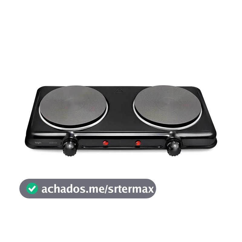 Fogão Elétrico Portátil 2 Bocas 2000w Fg02 Elgin 127v
