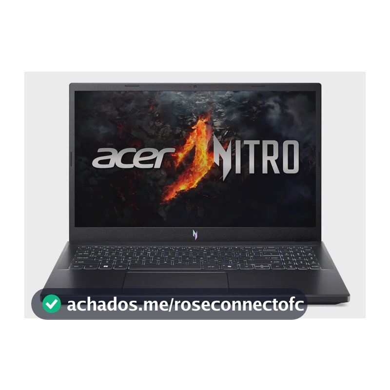 Notebook Gamer 15.6" Acer Nitro V 15 com Processador AMD Ryzen 7 7735HS Placa de Vídeo NVIDIA GeForce RTX 4050 de 6GB Memória RAM de 8GB DDR5 SSD de 512GB Tela IPS 165Hz Linux