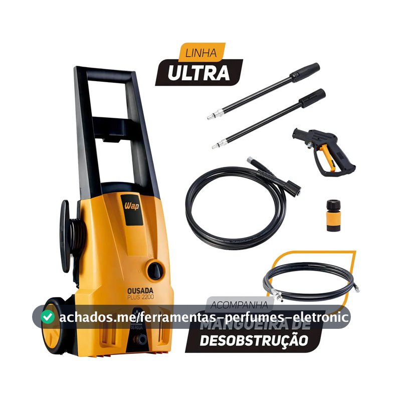 Desobstruidora de Alta Pressão Wap Ousada Plus 2200 Ultra 1500W com 1750psi
