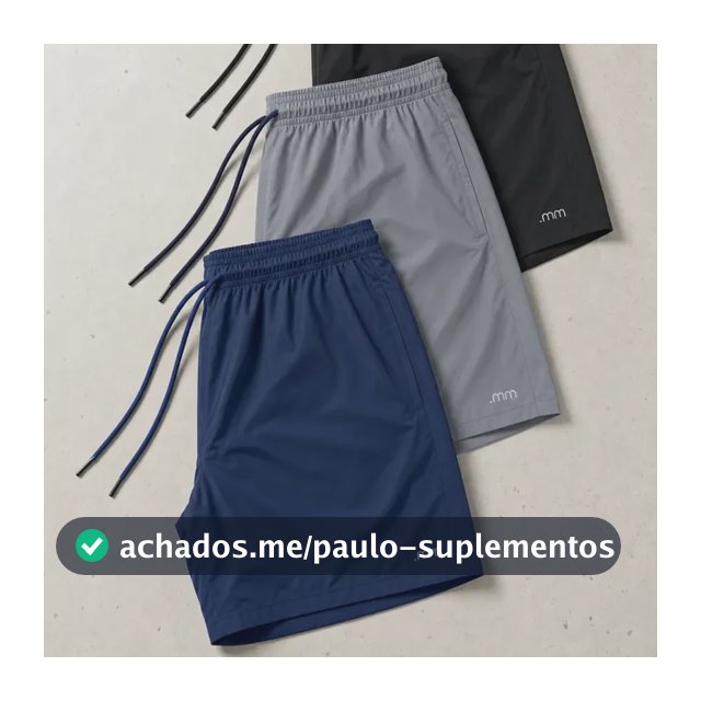 Kit 3 Bermuda Mauricinho Masculina Tactel Esportiva Verao