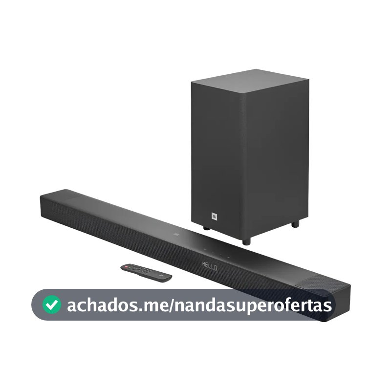 Soundbar JBL Cinema SB595 Bluetooth 220w 3.1.2 Canais - JBLSB595BLKBR