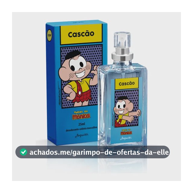 Perfume Cascão Jequiti 25ml  Marcante Com Tecnologia