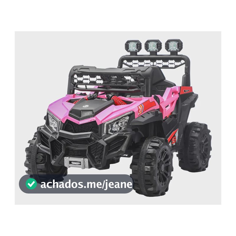 Mini Quadriciclo Elétrico Com Luz/som Sport Rosa Maxi Toys