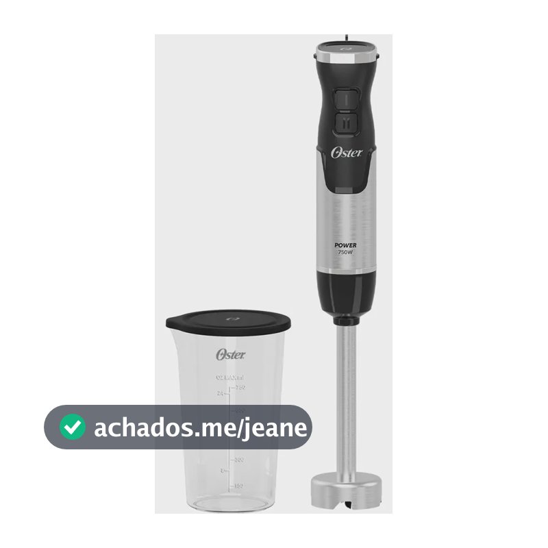 Mixer Power Oster Black Inox, Omix370 Preto