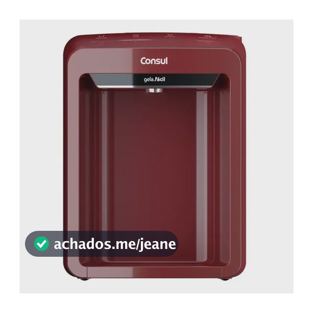 Purificador De Água Consul Eletrônico Cpb33av Cor Vermelho