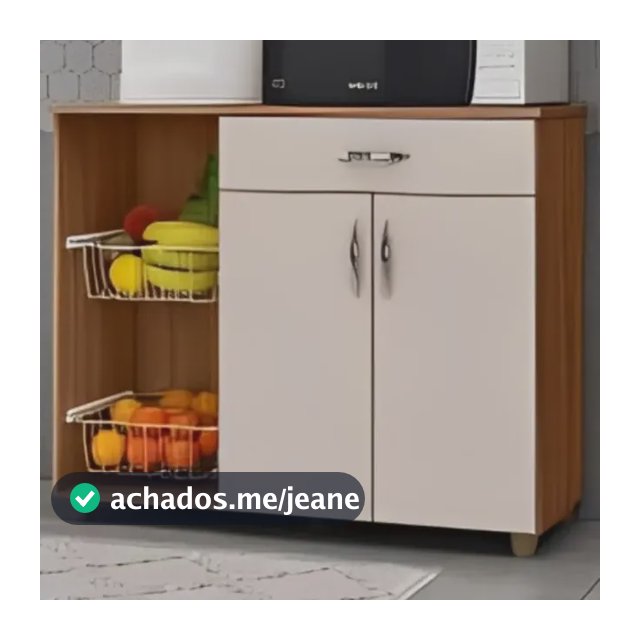 Armário Balcão Fruteira Cozinha 2 Portas 1 Gaveta