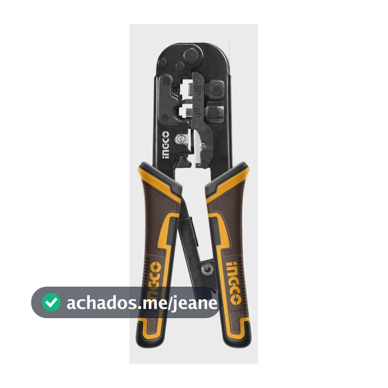 Alicate Crimpar Rj45 Rj11 Rj12 Com Catraca Ingco
