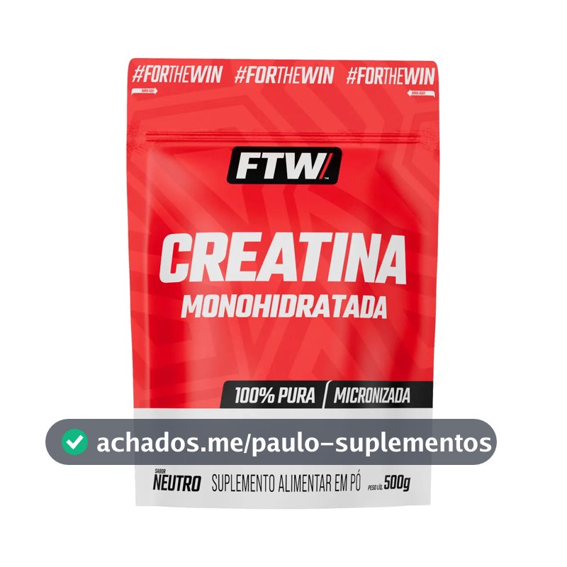 Creatina FTW em pó Sem sabor x 500g