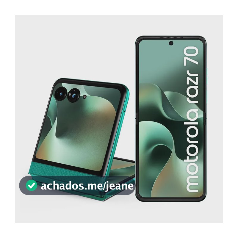 Smartphone Motorola Razr 70 5g - 256gb 8gb Ram+16gb Ram Boost, Tela Externa 3.6 E Tela Interna 6.9 Extreme Amoled 120hz - Verde
