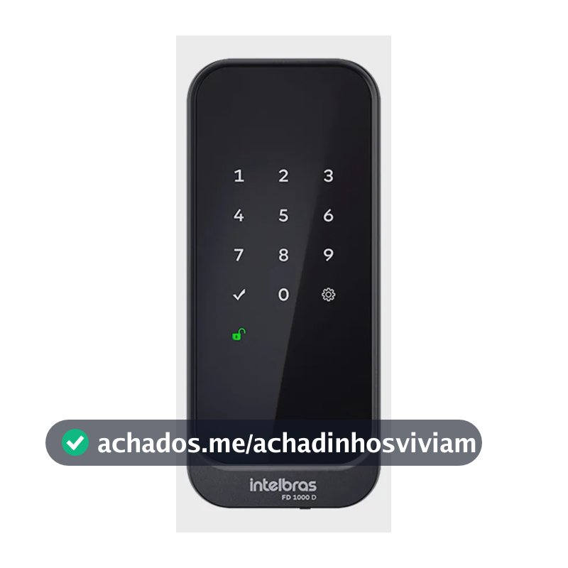 Fechadura Digital De Sobrepor Fd 1000 D Preta Intelbras