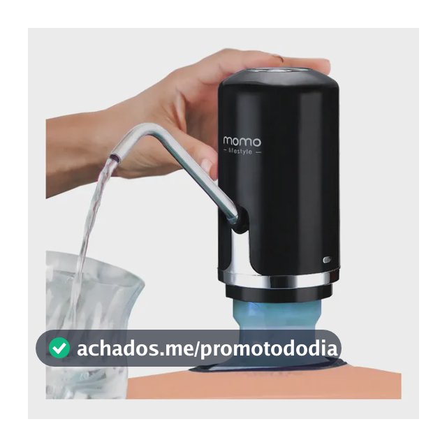 Bebedouro Bomba Elétrica Para Galão De Água Momo Lifestyle Cor Pantera Negra