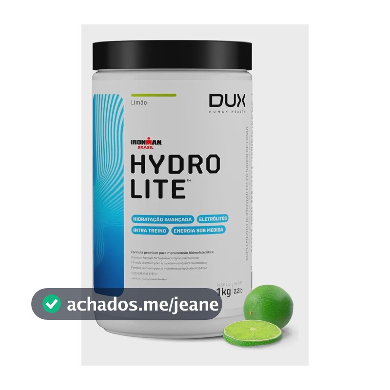 Suplemento Em Pó Dux Nutrition Hydrolite Carboidratos Sabor Limão Em Pote De 1000g Outros