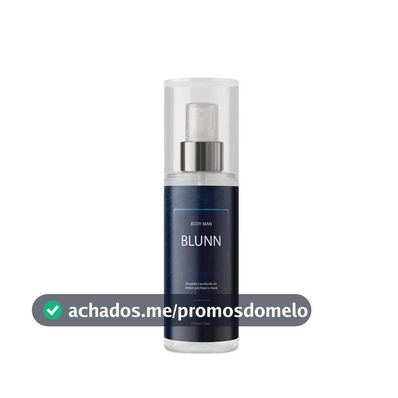 Body Splash Masculino Blunn 200ml By Primacial - Perfume Floral Cítrico