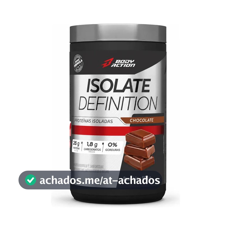 Proteína Bodyaction Tradicional Isolate Definition em pó sabor Chocolate x 900g