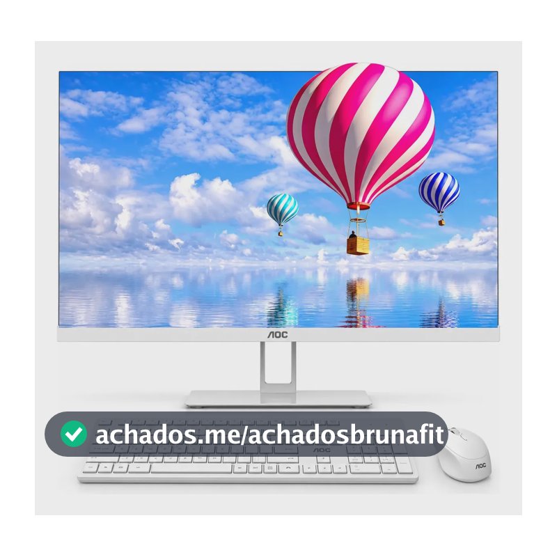 Computador All In One Aoc Intel I5 23.8" Ddr3 Ssd Teclado Mouse