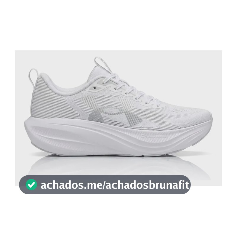 Tênis Under Armour Corrida Charged Endless - Branco Branco Liso 40 Br