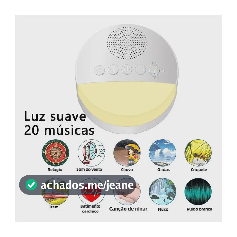 Aparelho De Som Bebês Ninar Relaxante Dormir Para Quarto