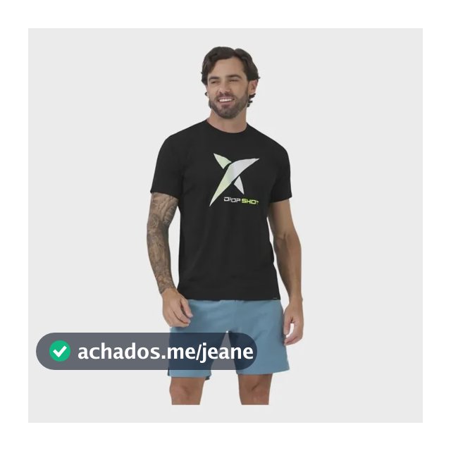 Camiseta Drop Shot Game W25 Preto Preto M