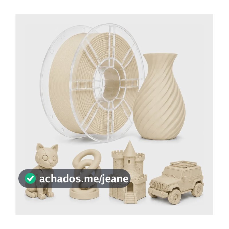 Filamento Pla Matte Sol3d 1kg 1,75mm Para Impressão 3d Bege
