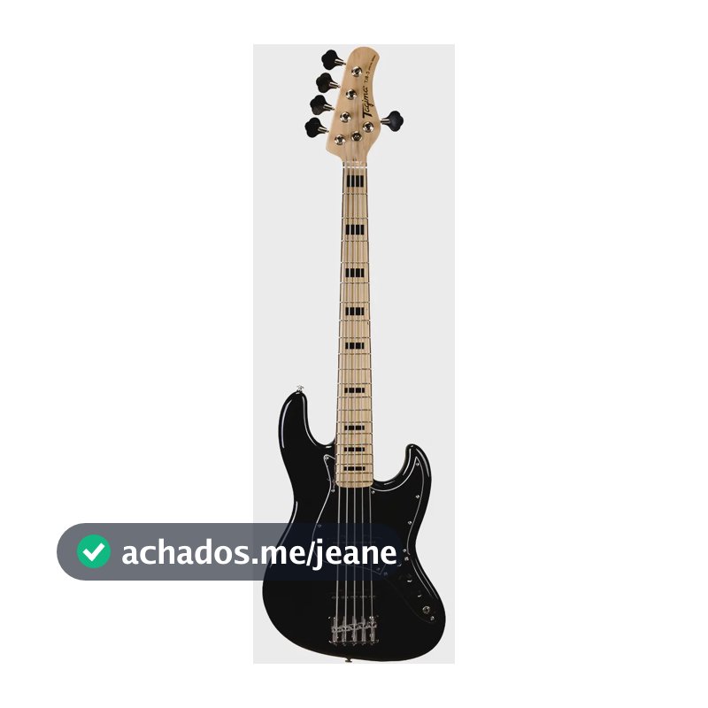 Baixo 5 Cordas Tagima TJB5 Special Classic Preto Captadores JJ