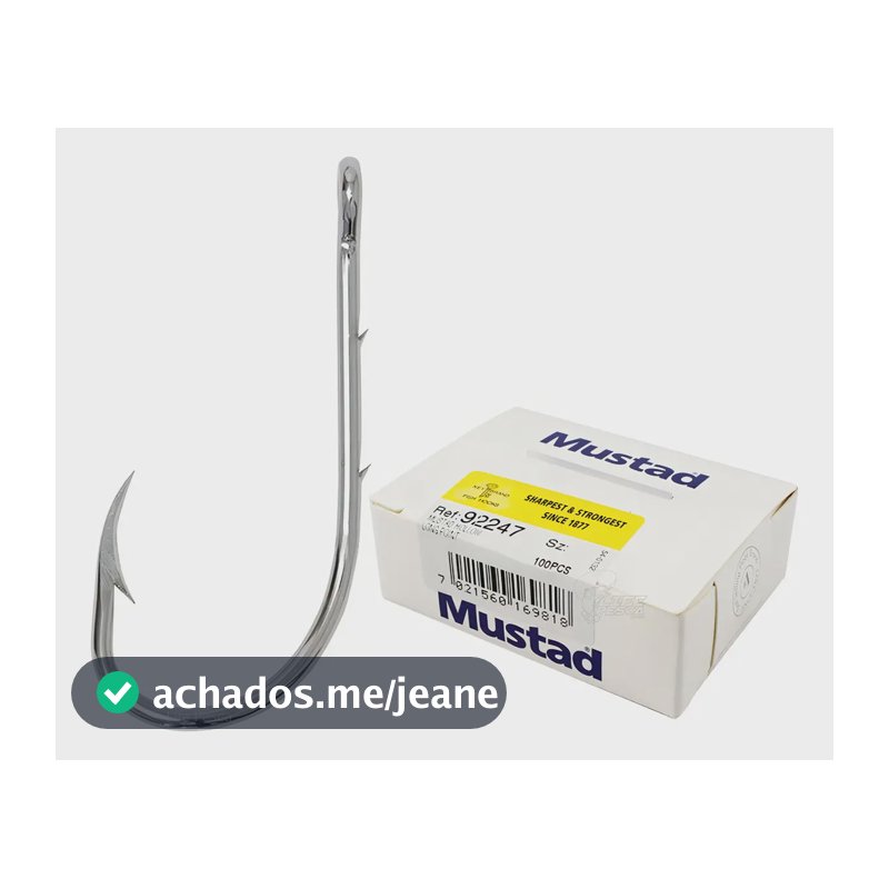Anzol Norueguês Mustad Beak Baitholder Nº 12 - 100 Peças