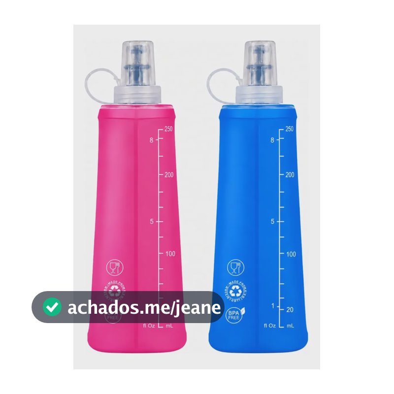 Garrafinha Dobrável Soft Flask Hidratação Run 250ml E 500ml 2x 250ml Casal