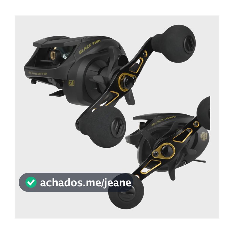 Carretilha Pesqueiro Black Pira 400 11 Rolamentos Drag 18kg Direito