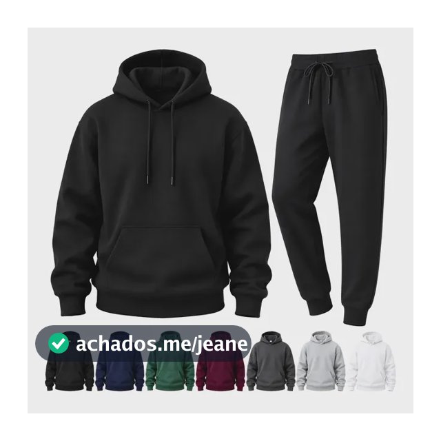 Conjunto Moletom Masculino,incluir Casaco Com Capuz E Calças