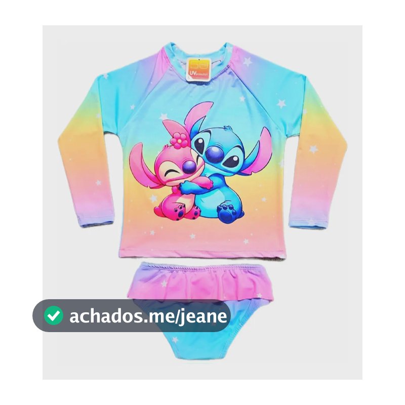 Blusa Uv Praia Piscina Biquíni Infantil Proteção Uv Menina Cor Rosa-claro Tamanho 12