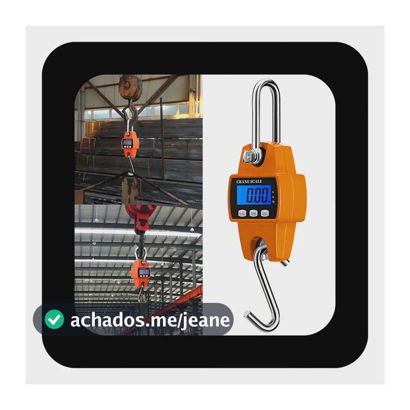 Balança Digital 300 Kg Guindaste Industrial Lcd Portátil