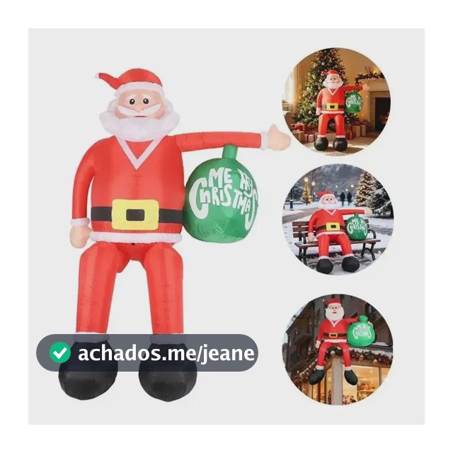 Hpacote De Presente Inflável Com Molde De Ar Para Papai Noel