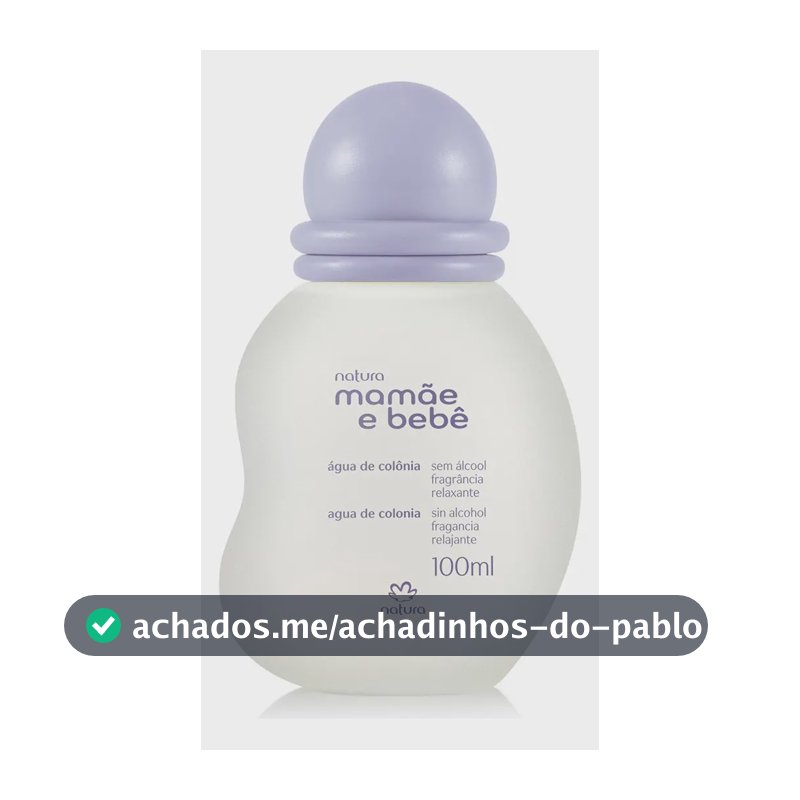 Água de Colônia Relaxante Natura Mamãe e Bebê 100ml