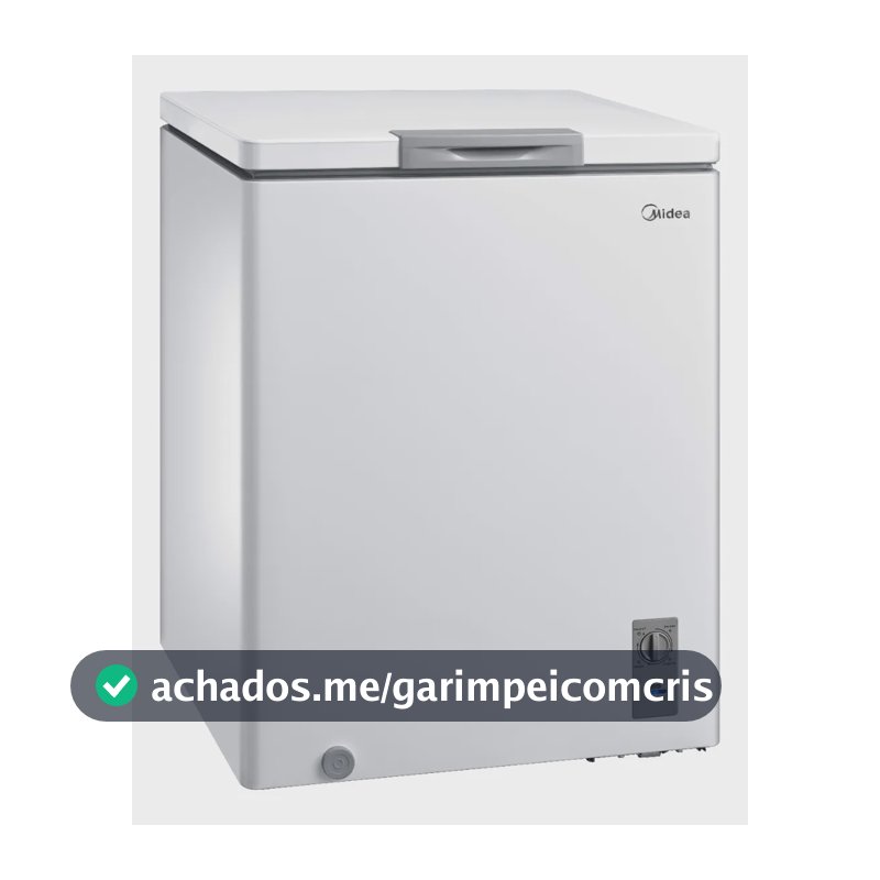 Freezer Horizontal 142l Inverter Bivolt Branco Midea