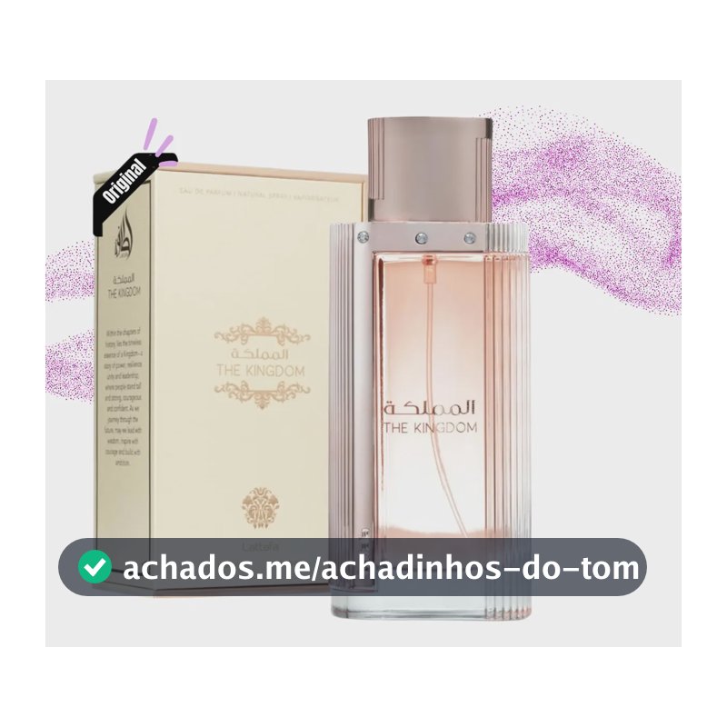 Perfume Árabe Feminino The Kingdom Lattafa 100ml Original Nf