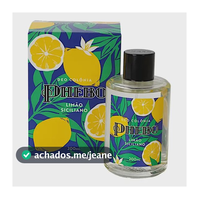Colônia Phebo Limão Siciliano 200ml