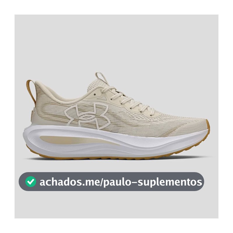Tênis Masculino Charged Skyline 5 Under Armour Bege Liso 42 Br