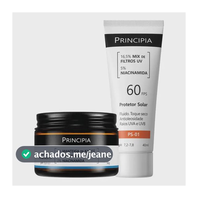 Principia Kit Hidratação E Proteção Facial Ch-o1 + Ps-01 Todo Tipo De Pele Dia/noite