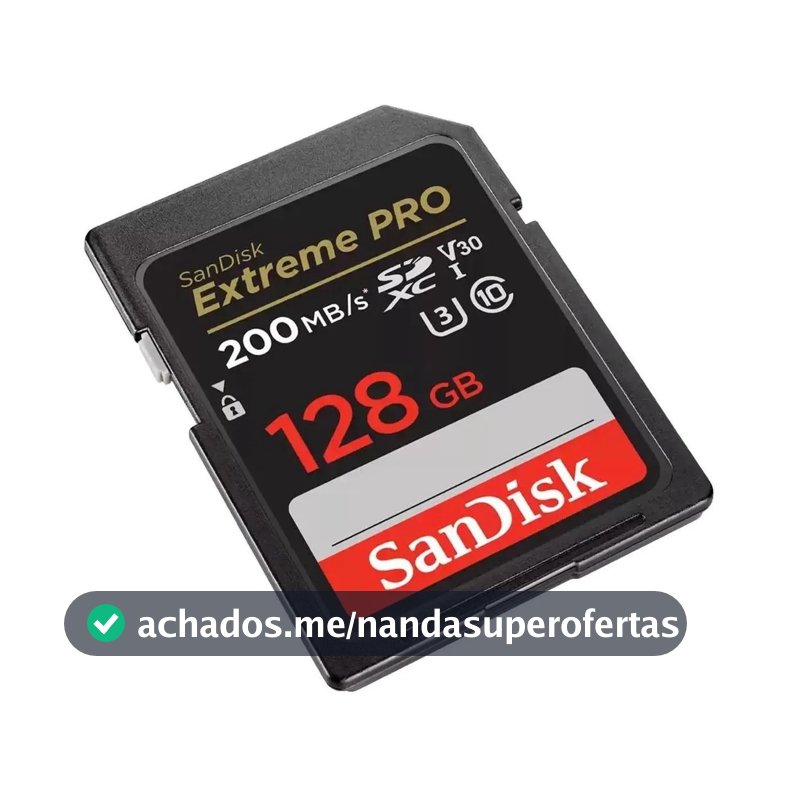 Cartão de memória SanDisk SDSDXXD-128G-GN4IN Extreme Pro 128GB