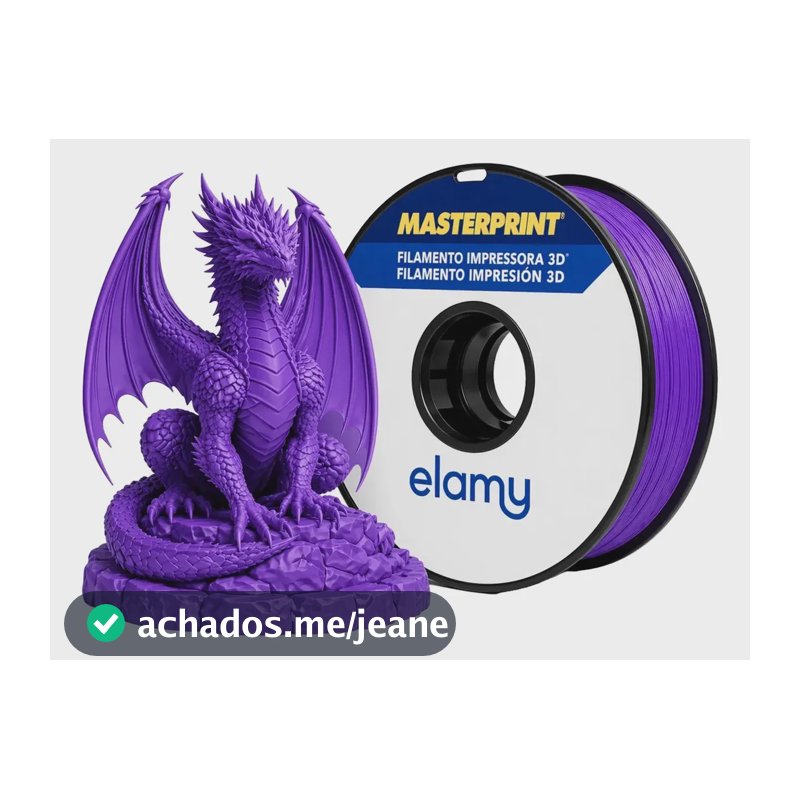Filamento De Impressora 3d Petg 1,75mm 1kg Masterprint Roxo Fluorescente