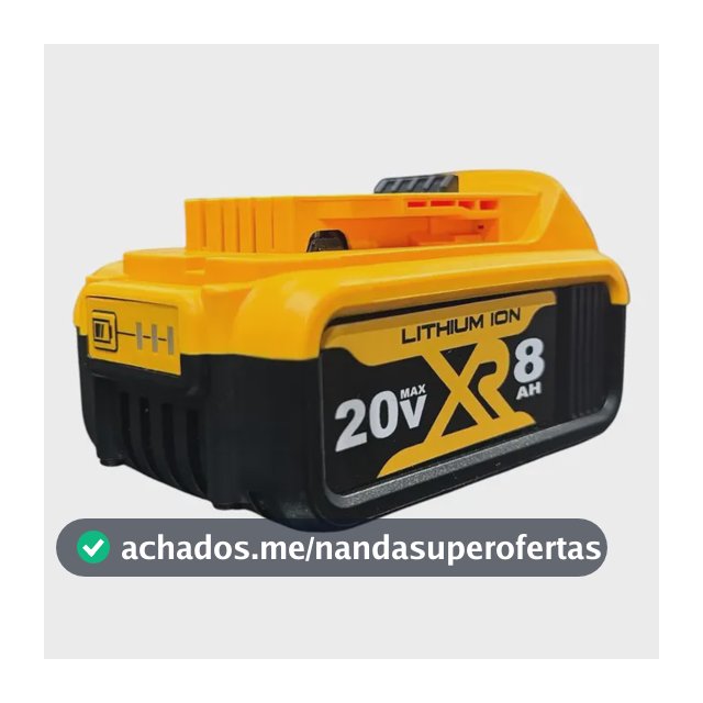 Bateria Reposição 20v 8ah Compatível Com Ferramentas Dewalt
