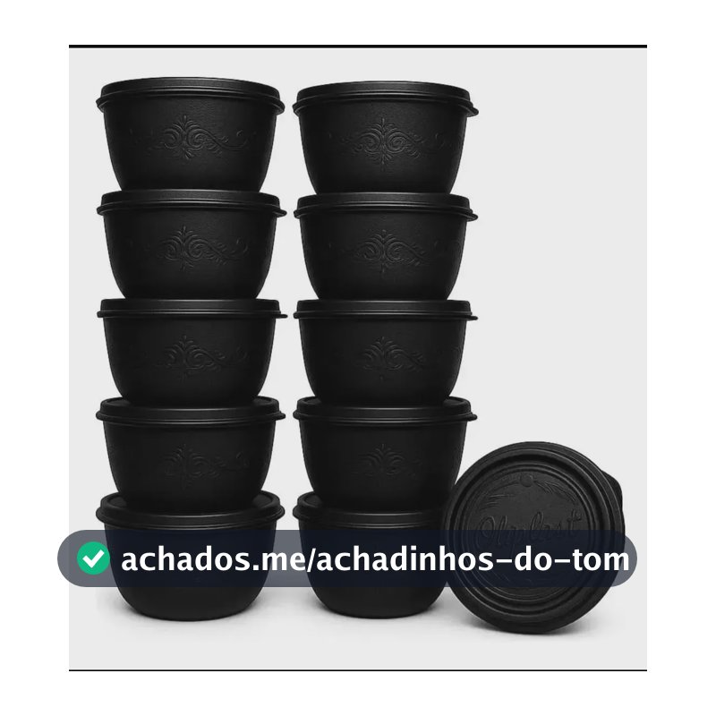 Potes Herméticos De 1 Litro - Oliplast Bowl 1l Cor Preto