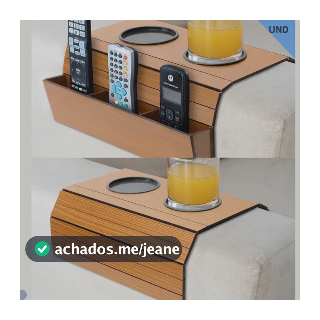 Kit 2 Und Esteira Suporte Porta Copos + Controle Premium