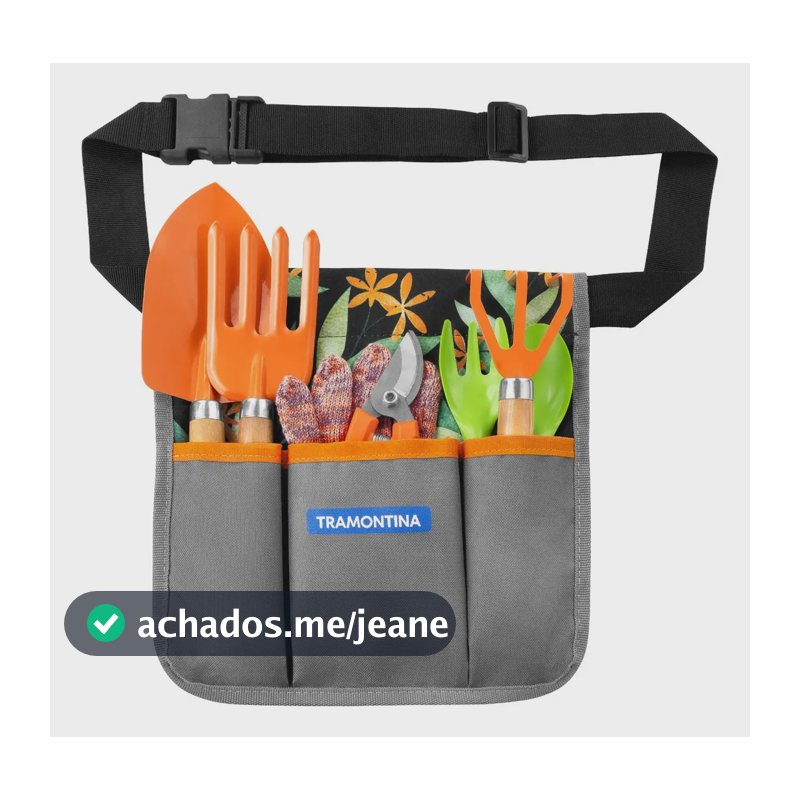 Conjunto Para Jardinagem Com Cinto Kit 8 Peças Tramontina