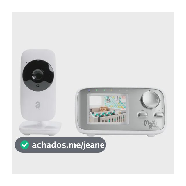 Babá Eletrônica Monitor 2.4 Sem Fio Zoom Baby On Maxi Baby