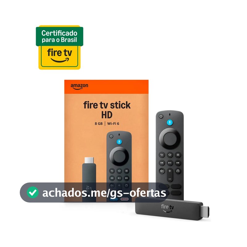 Fire Tv Stick Hd 2a Geração Ger 26 Preto De Voz